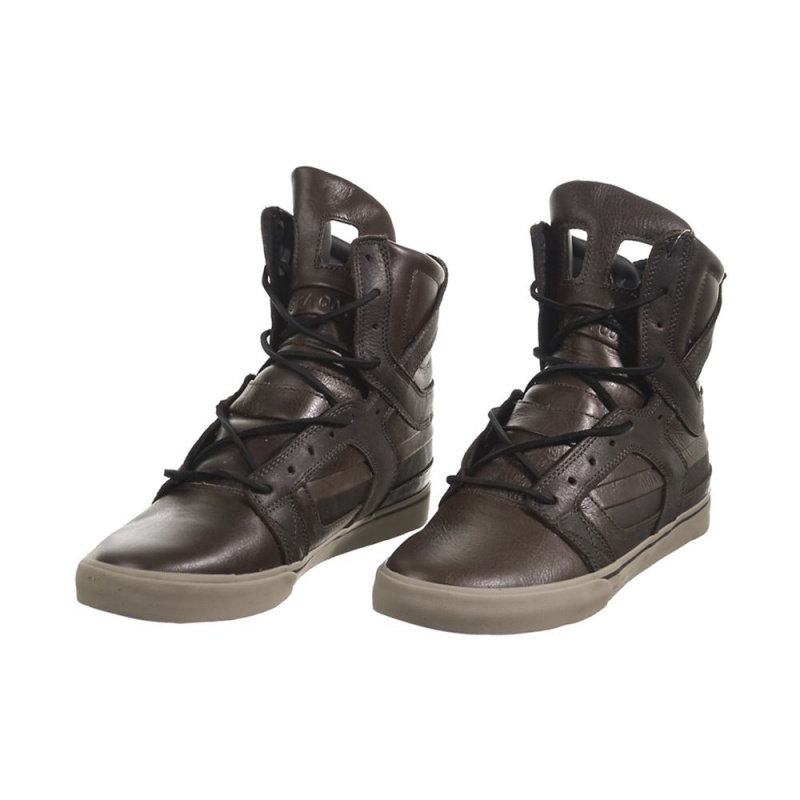 Supra SkyTop II Men's High Tops Brown | QOG-650794