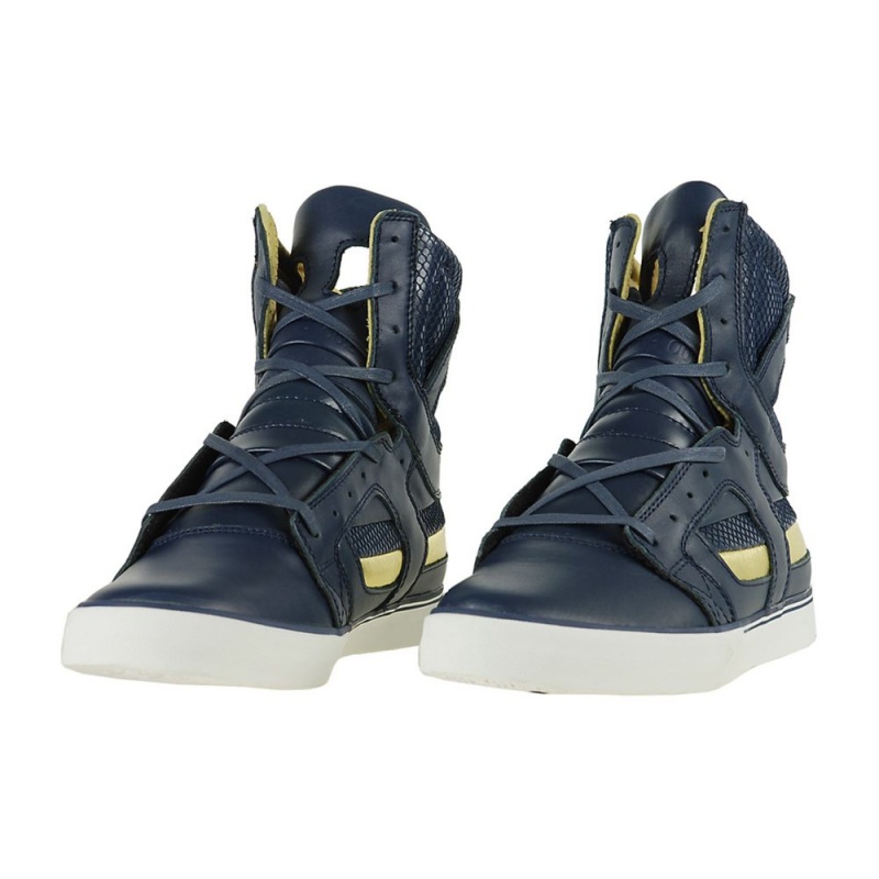 Supra SkyTop II Men's High Tops Navy Gold | JBU-954306