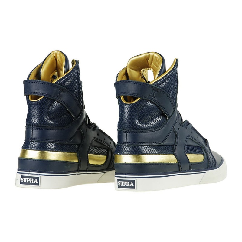 Supra SkyTop II Men's High Tops Navy Gold | JBU-954306