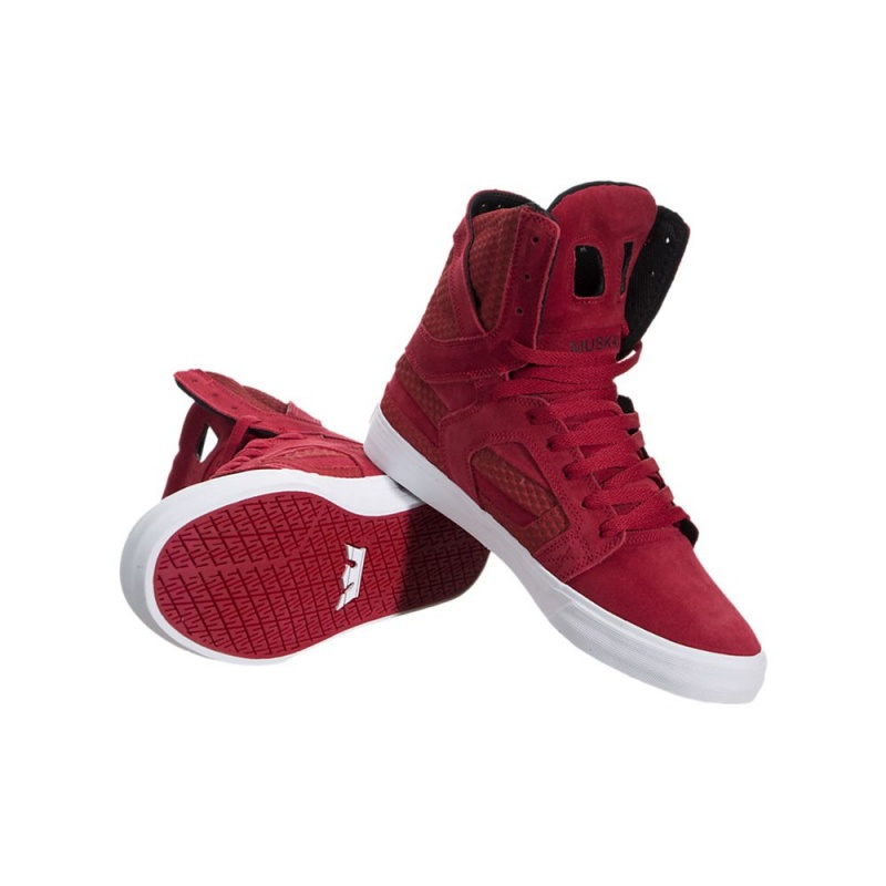 Supra SkyTop II Men's High Tops Red | EBQ-736528