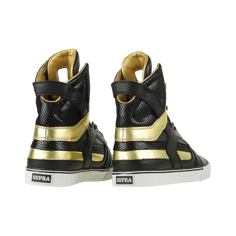 Supra SkyTop II Women's High Tops Black Gold | MOG-150436