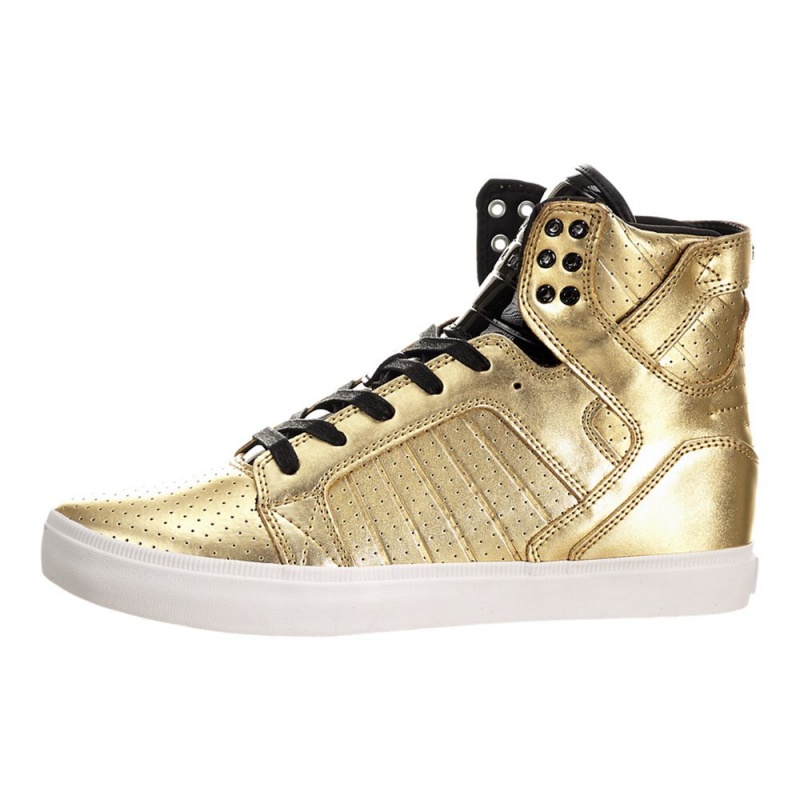 Supra SkyTop LS Men\'s High Tops Gold | LVD-504268