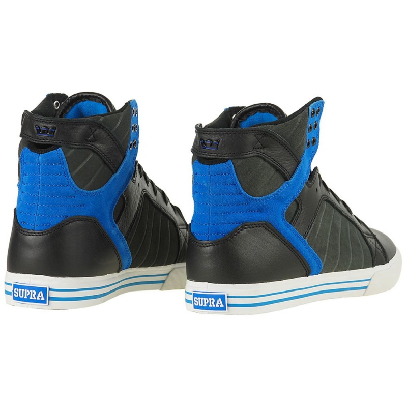 Supra SkyTop Men's High Tops Black Blue | GDW-214539