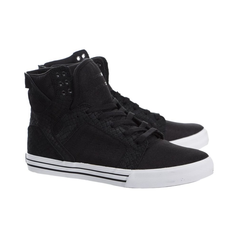 Supra SkyTop Men's High Tops Black | BOJ-458219