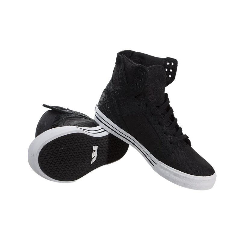 Supra SkyTop Men's High Tops Black | BOJ-458219