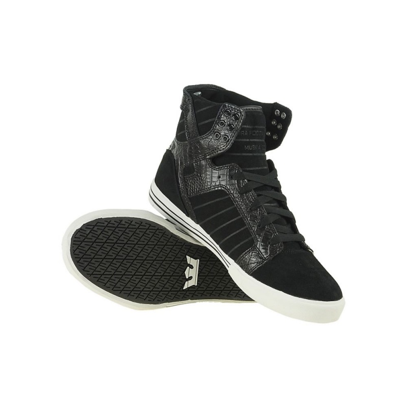 Supra SkyTop Men's High Tops Black | JDK-473201