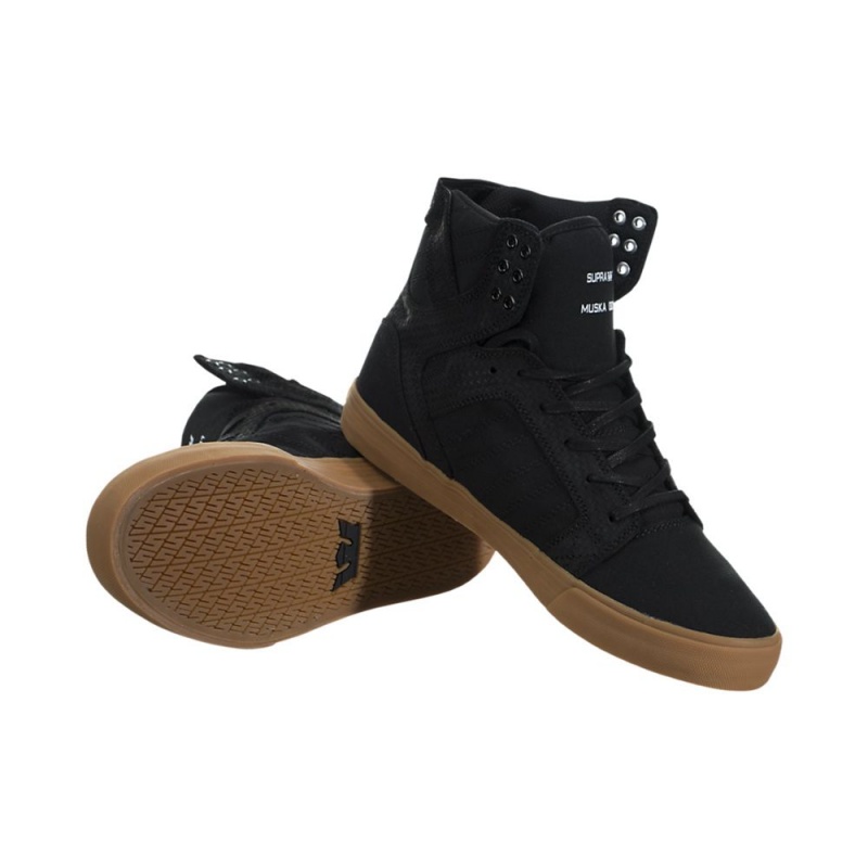 Supra SkyTop Men's High Tops Black | NME-893047