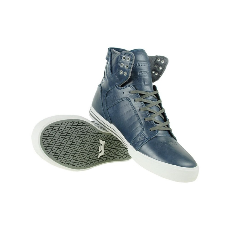 Supra SkyTop Men's High Tops Blue | KWF-936257