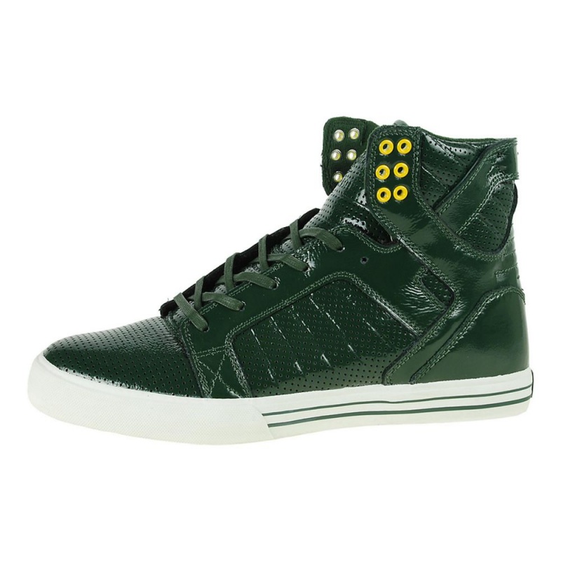 Supra SkyTop Men\'s High Tops Green | LZI-745360