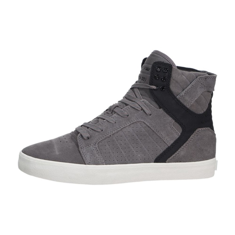 Supra SkyTop Men\'s High Tops Grey Black | YTG-462570