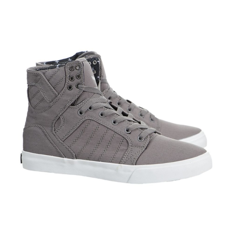 Supra SkyTop Men's High Tops Grey | DAW-206189