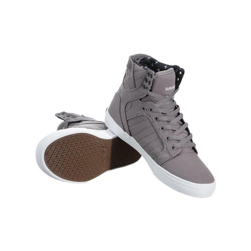 Supra SkyTop Men's High Tops Grey | DAW-206189