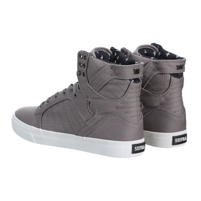 Supra SkyTop Men's High Tops Grey | DAW-206189