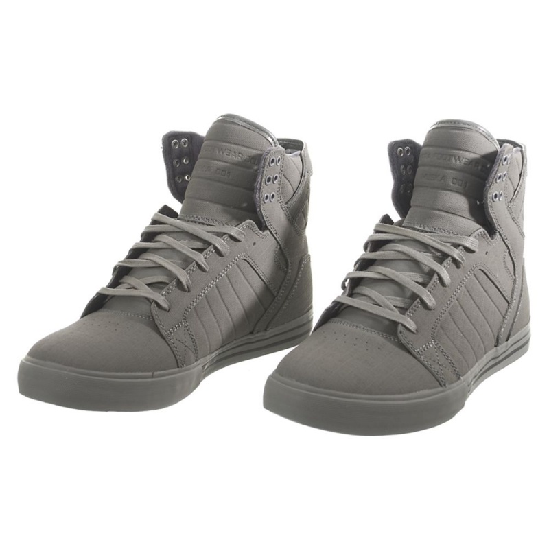 Supra SkyTop Men's High Tops Grey | ESK-864190