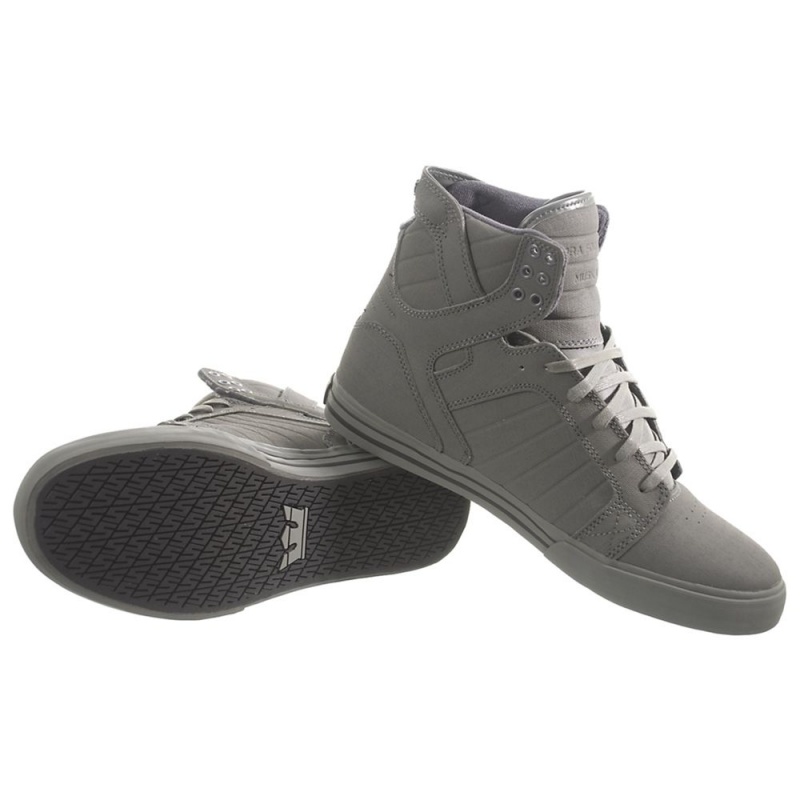 Supra SkyTop Men's High Tops Grey | ESK-864190