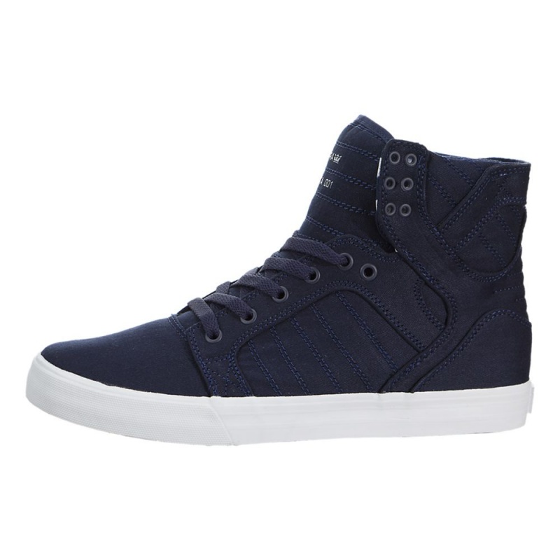 Supra SkyTop Men\'s High Tops Navy | YSJ-637092