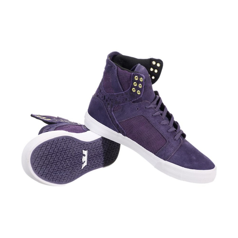 Supra SkyTop Men's High Tops Purple | KMF-621937