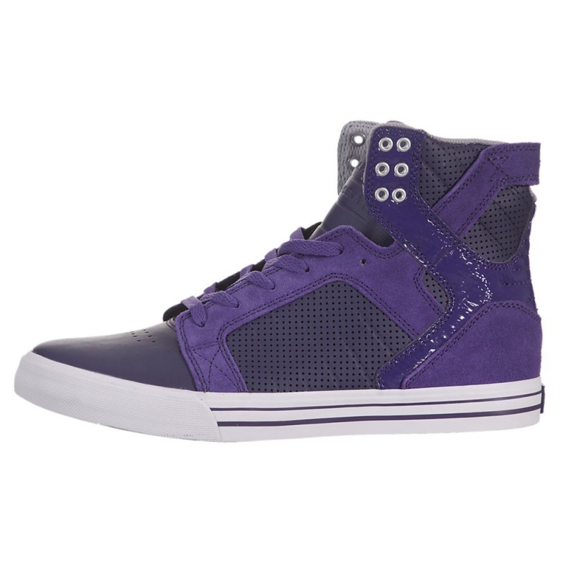 Supra SkyTop Men\'s High Tops Purple | YAM-823641