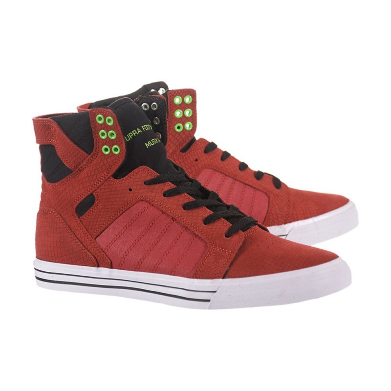 Supra SkyTop Men's High Tops Red | DXG-865309