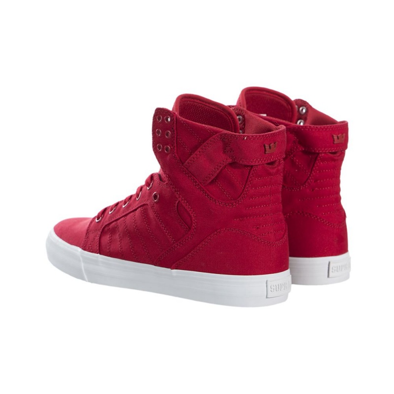 Supra SkyTop Men's High Tops Red | FNT-409253