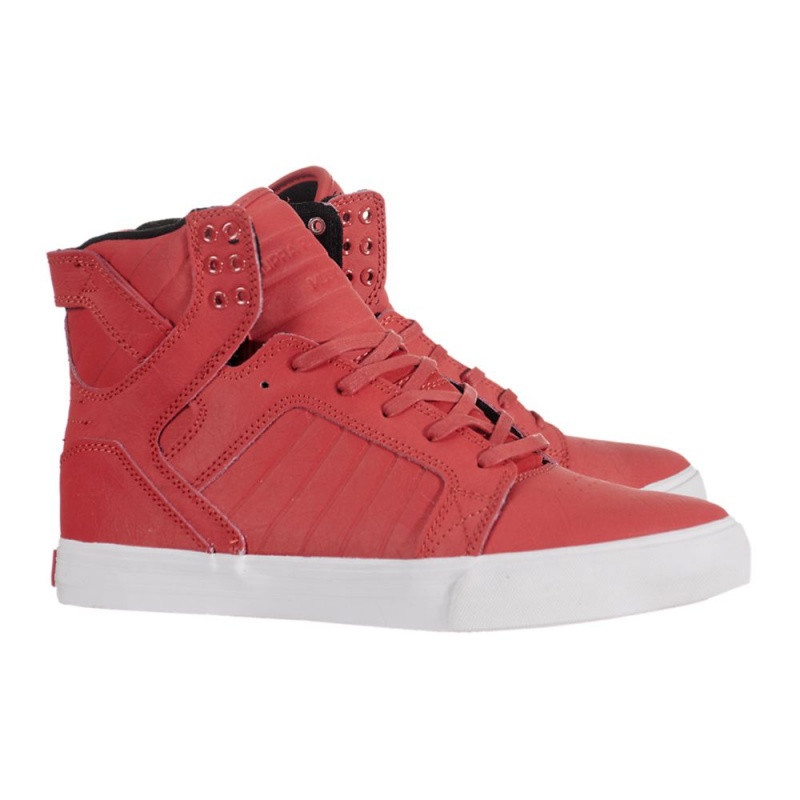 Supra SkyTop Men's High Tops Red | QDO-879401