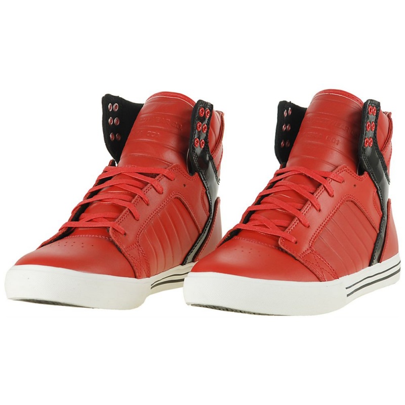 Supra SkyTop Men's High Tops Red | SNP-642197