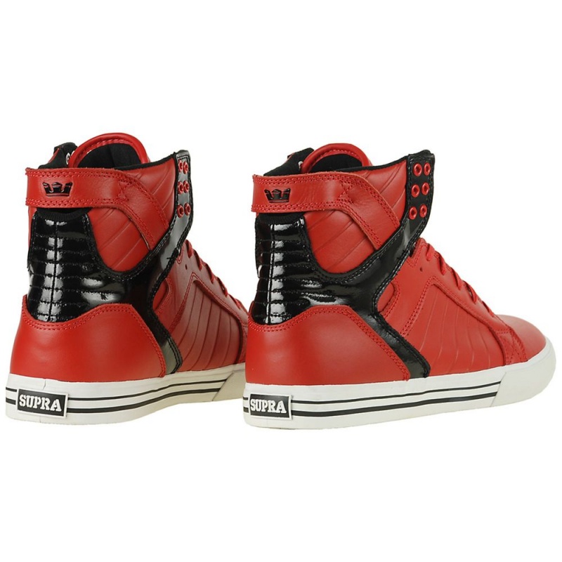 Supra SkyTop Men's High Tops Red | SNP-642197