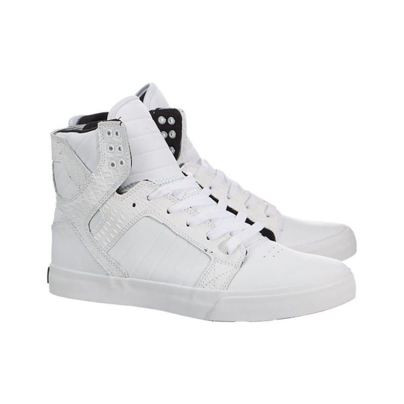 Supra SkyTop Men's High Tops White | HNB-079184