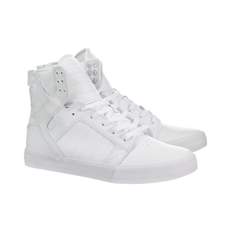 Supra SkyTop Men's High Tops White | OLA-485126