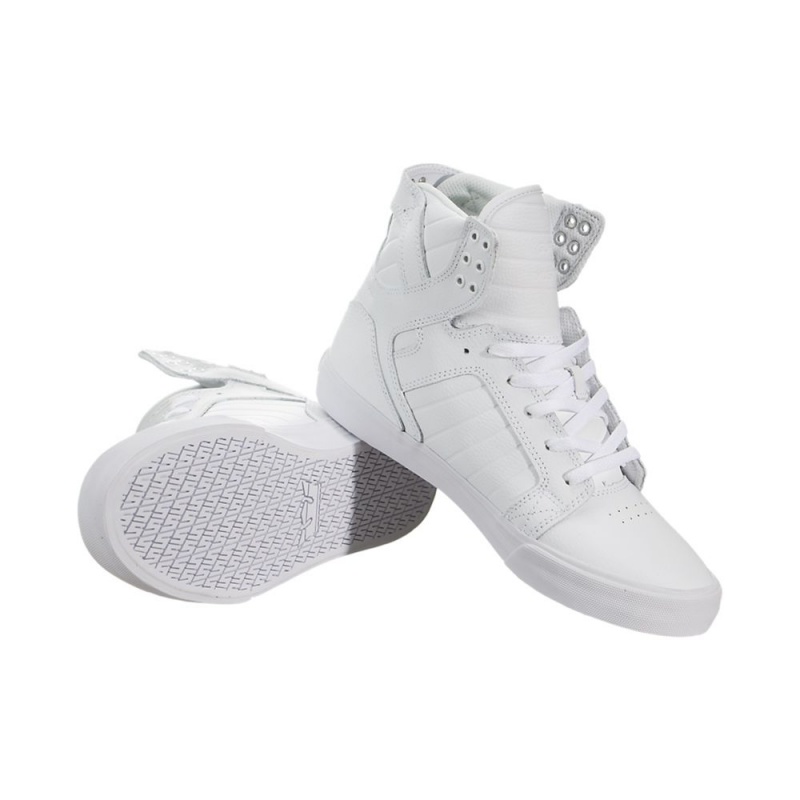 Supra SkyTop Men's High Tops White | OLA-485126