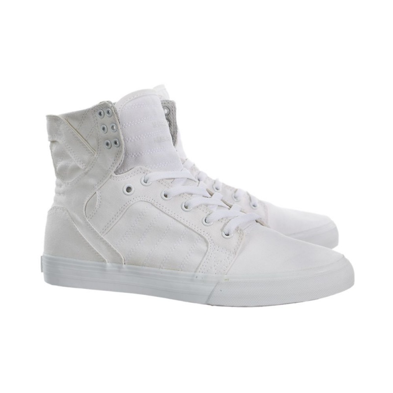 Supra SkyTop Men's High Tops White | POD-342581