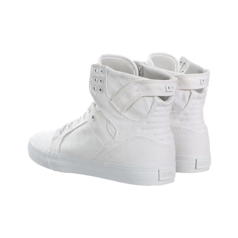 Supra SkyTop Men's High Tops White | POD-342581