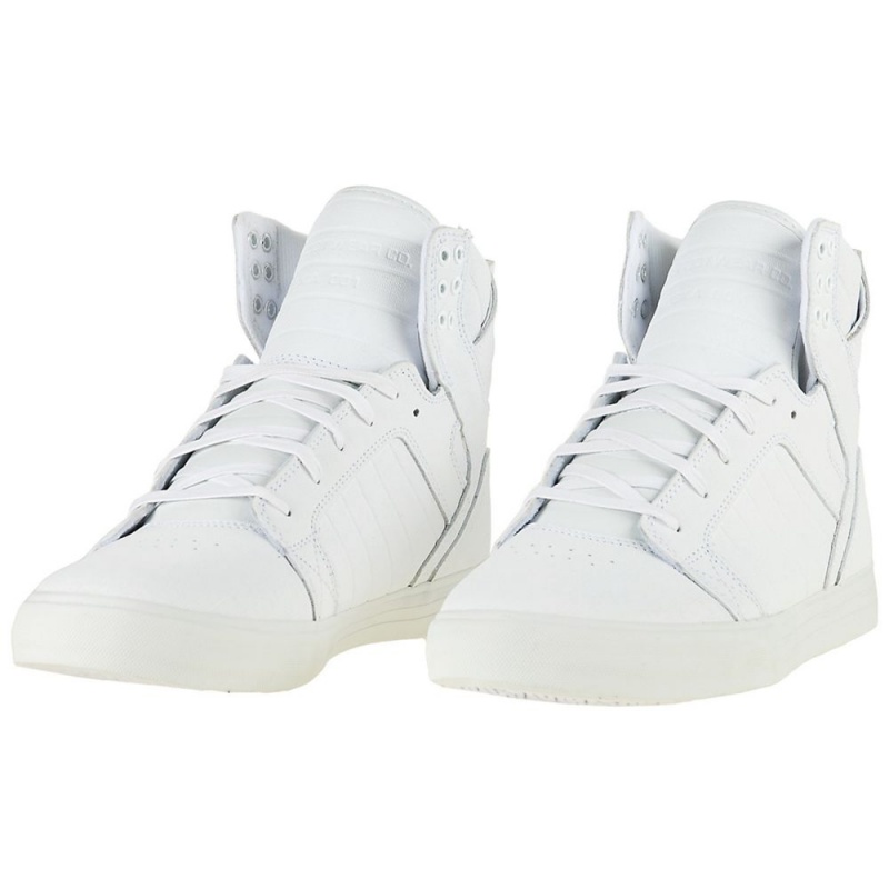 Supra SkyTop Men's High Tops White | SOH-041863