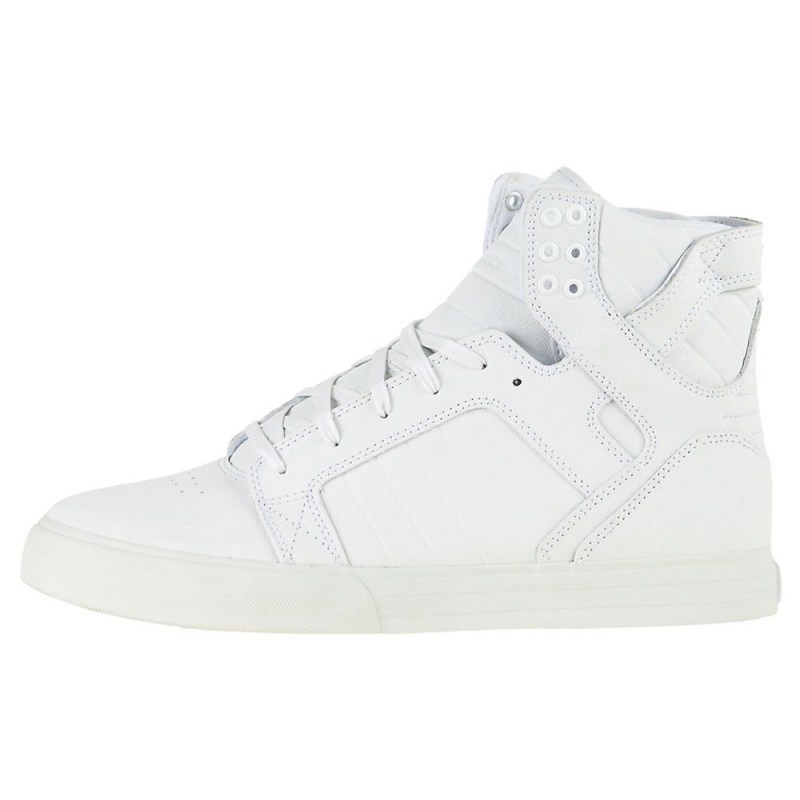 Supra SkyTop Men\'s High Tops White | SOH-041863