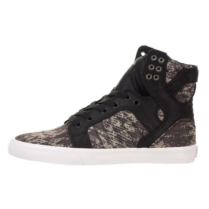 Supra SkyTop Women\'s High Tops Black Grey | AVG-809573