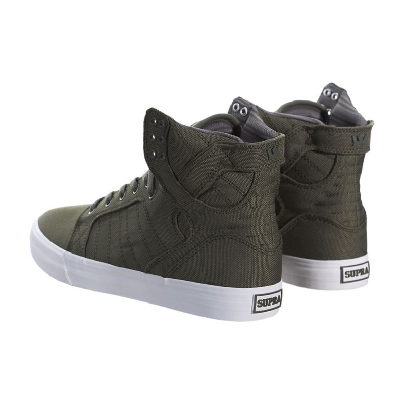 Supra SkyTop Women's High Tops Green | ZQM-851270