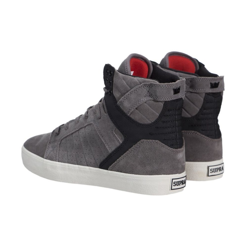 Supra SkyTop Women's High Tops Grey Black | POF-238740