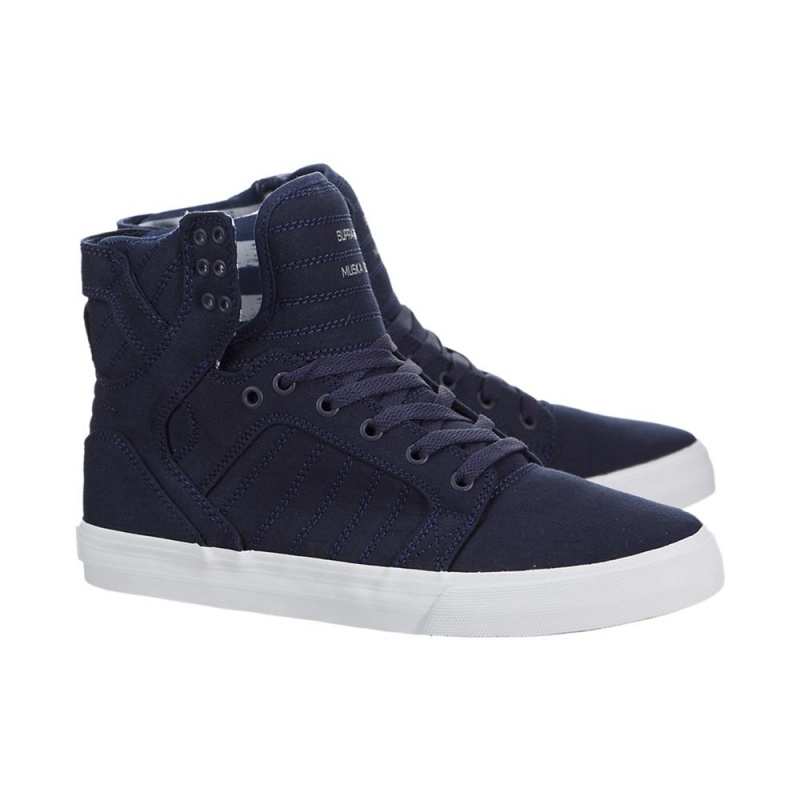 Supra SkyTop Women's High Tops Navy | EWM-164398