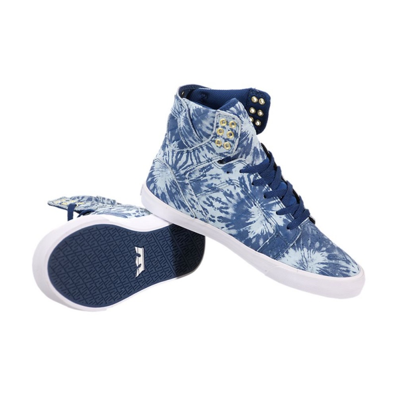 Supra SkyTop Women's High Tops Navy | FCP-954068