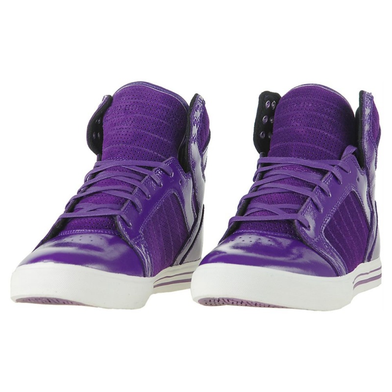 Supra SkyTop Women's High Tops Purple | XRO-073469