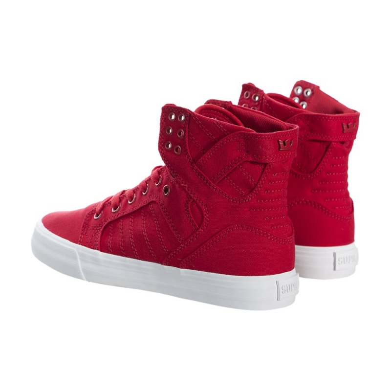 Supra SkyTop Women's High Tops Red | JDT-642371