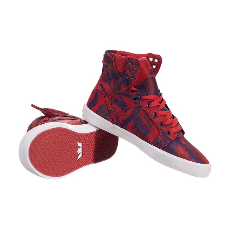 Supra SkyTop Women's High Tops Red | KPS-478532