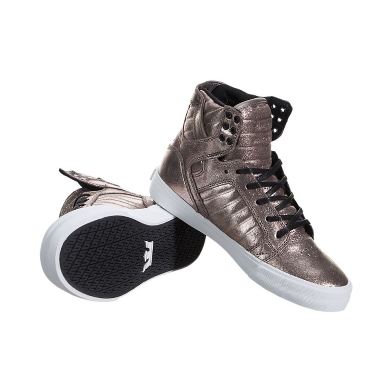 Supra SkyTop Women's High Tops Rose Gold | JMX-796150