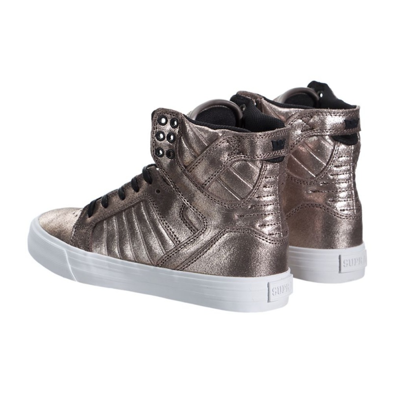 Supra SkyTop Women's High Tops Rose Gold | JMX-796150