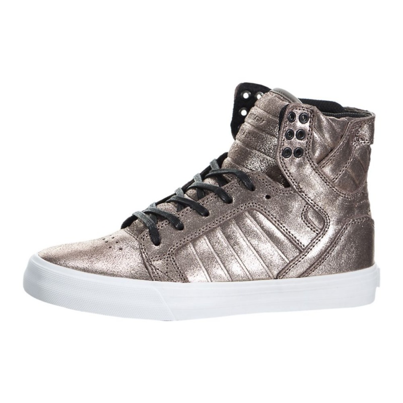 Supra SkyTop Women\'s High Tops Rose Gold | JMX-796150