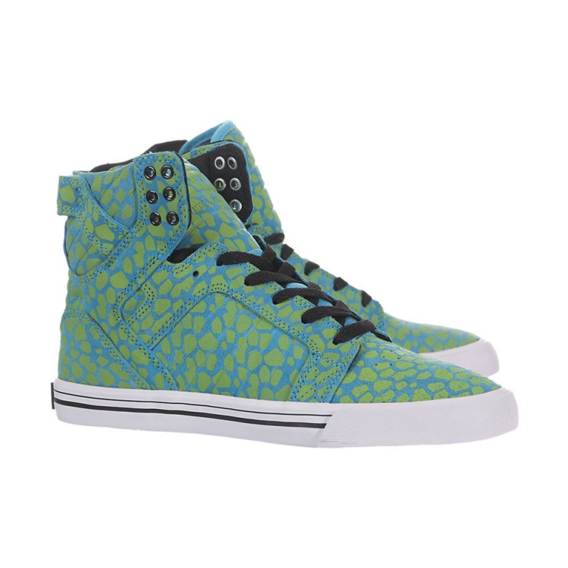 Supra SkyTop Women's High Tops Turquoise | EGC-682439