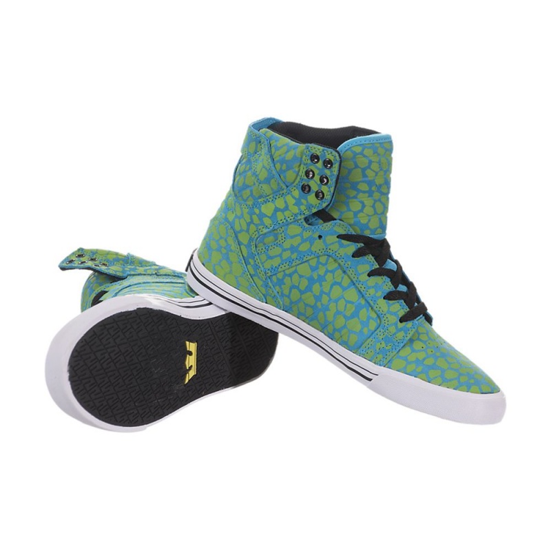 Supra SkyTop Women's High Tops Turquoise | EGC-682439