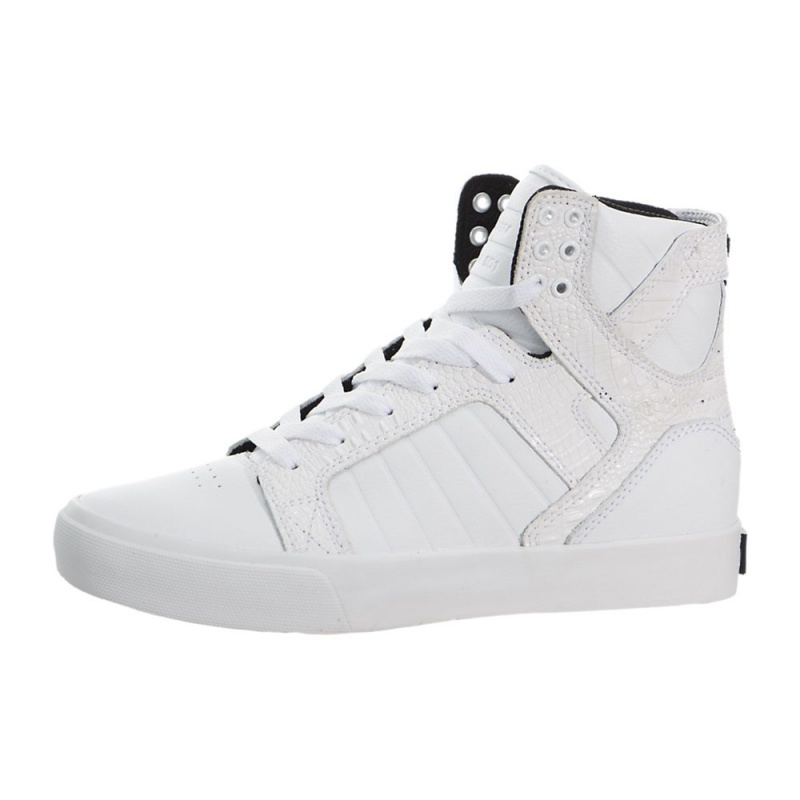 Supra SkyTop Women\'s High Tops White | RAP-310846