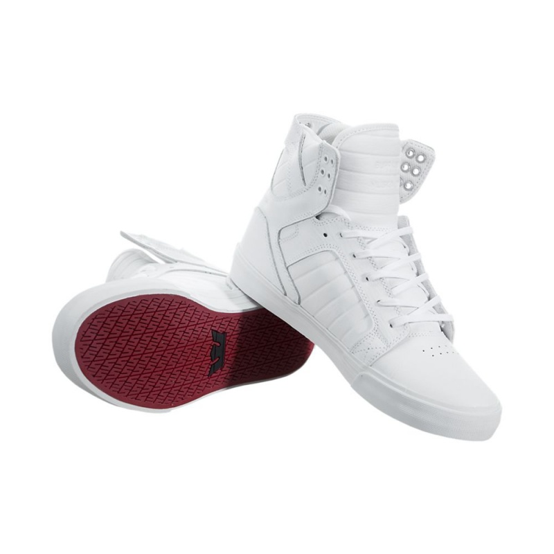 Supra SkyTop Women's High Tops White | TKG-076549