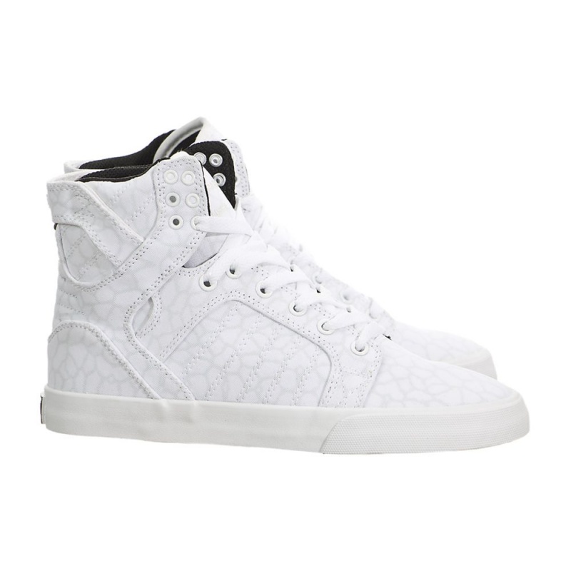 Supra SkyTop Women's High Tops White | TKO-956231